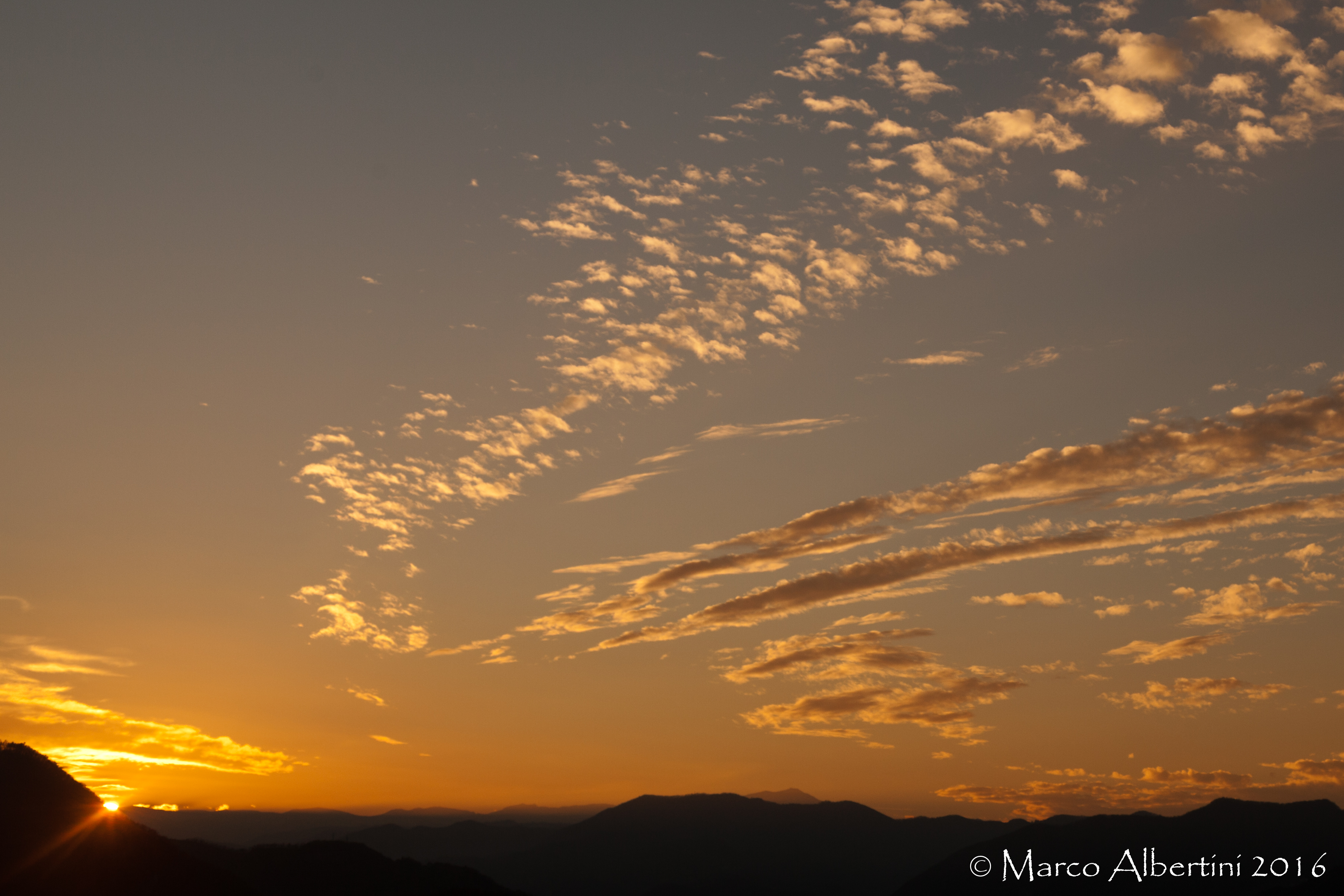 TRAMONTO A MONTE PIZZO  SABATO 4 GENNAIO