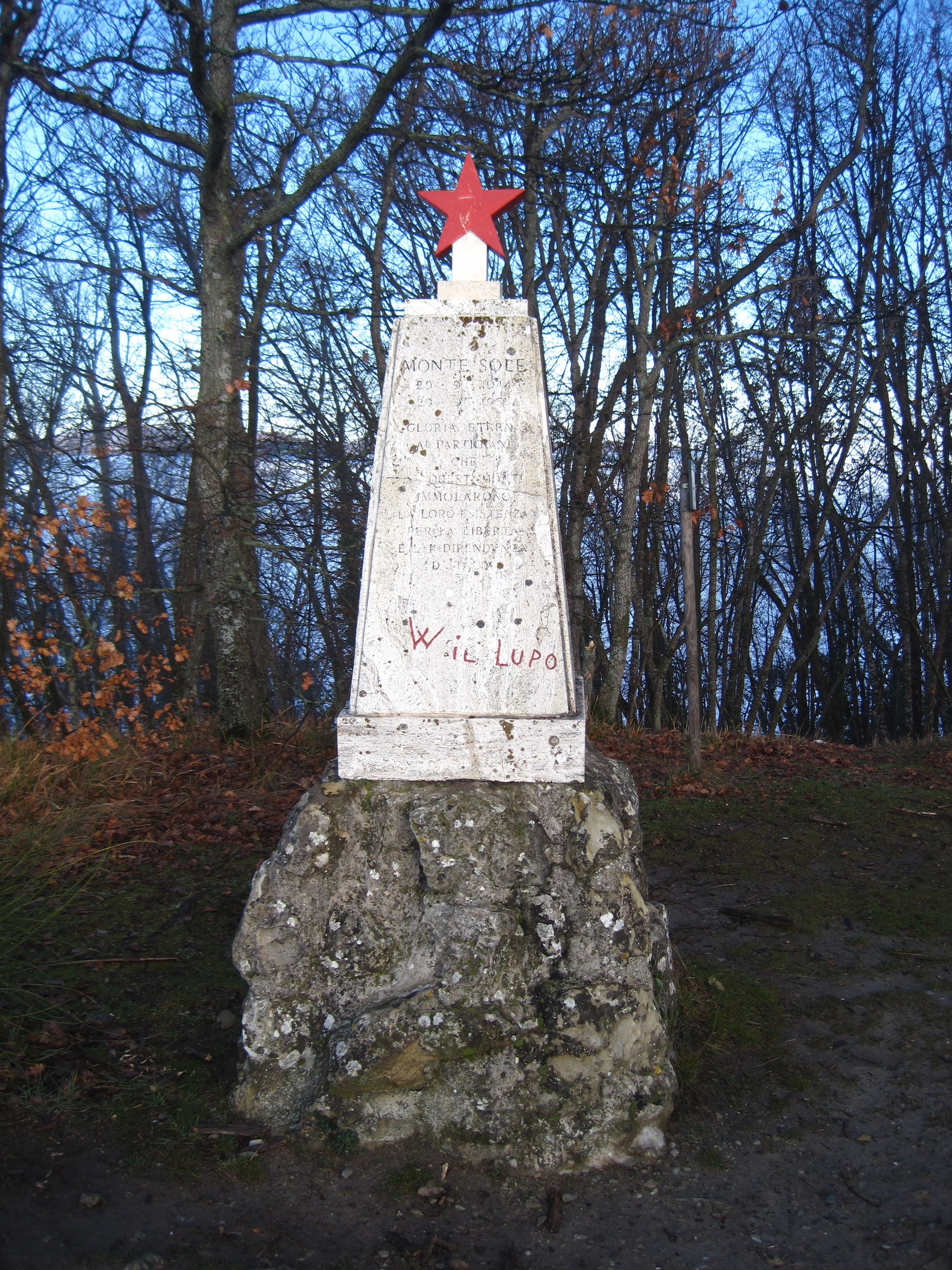 “W IL LUPO” DI MONTE SOLE  DOMENICA 15 DICEMBRE